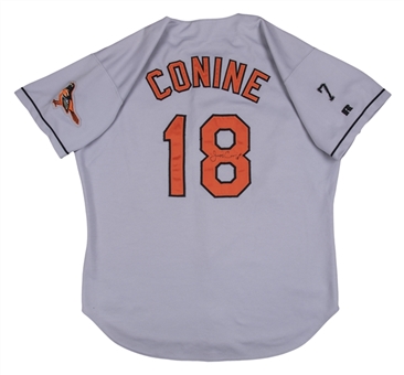 1999 Jeff Conine Game Used & Signed Baltimore Orioles Jersey (Beckett)